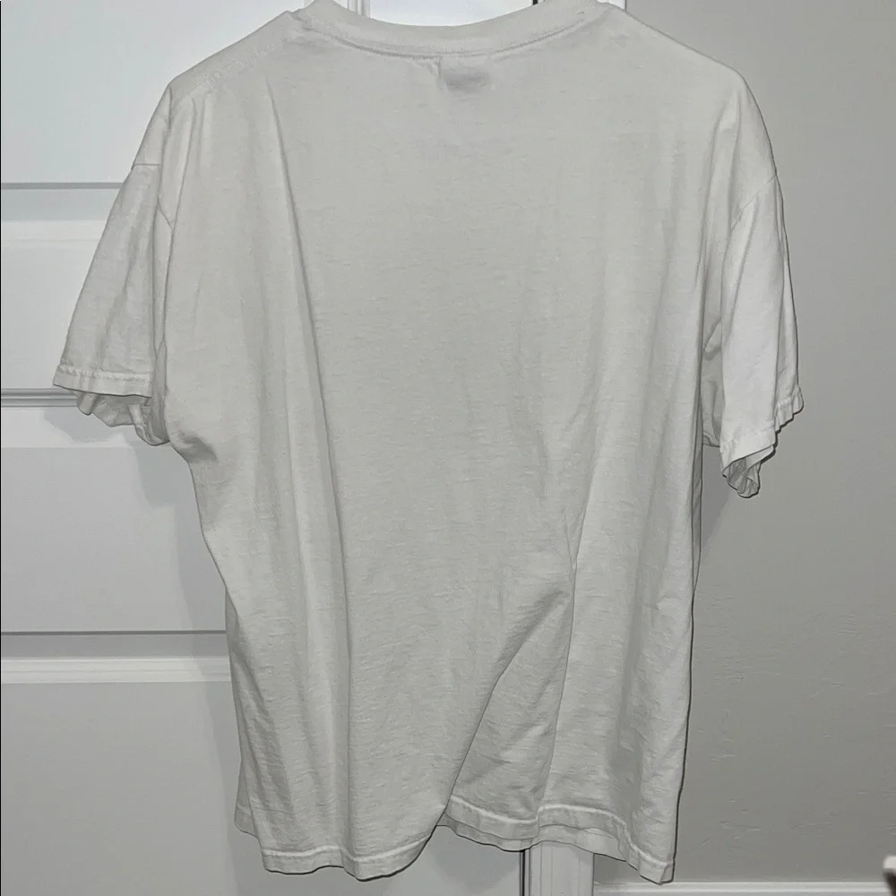 VINTAGE 90s Budweiser White and Red Logo Tee - Picture 5 of 5